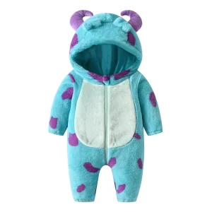 Fleece Horn Hooded Snowsuit