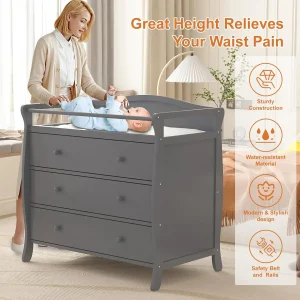 Wooden Diaper Changing Station